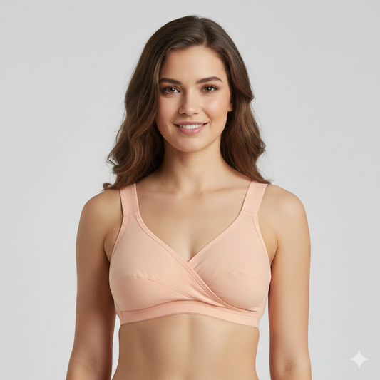 Everyday Comfort Non-Wired Cotton Support Bra(Pack of 3)